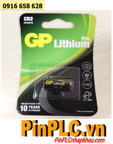Pin GP CR2P _Pin CR15H270; Pin 3v Lithium GP CR2P-2GSBC1 dòng PRO chính hãng (Vỉ 01viên)